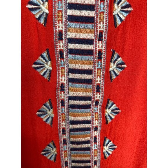 THML BOHEMIAN WOMEN'S TANK TUNIC PETITE SZ M - Picture 3 of 4